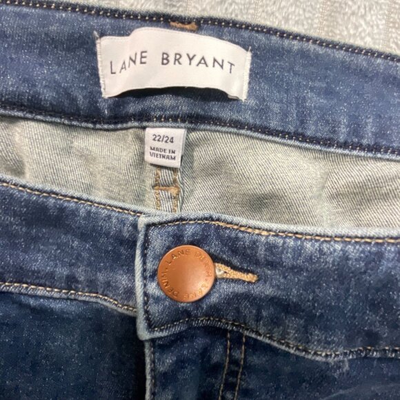 Lane Bryant Fit Genius Straight High-Rise Stretch Jeans Flex Waistband 22 / 24 - Picture 6 of 14